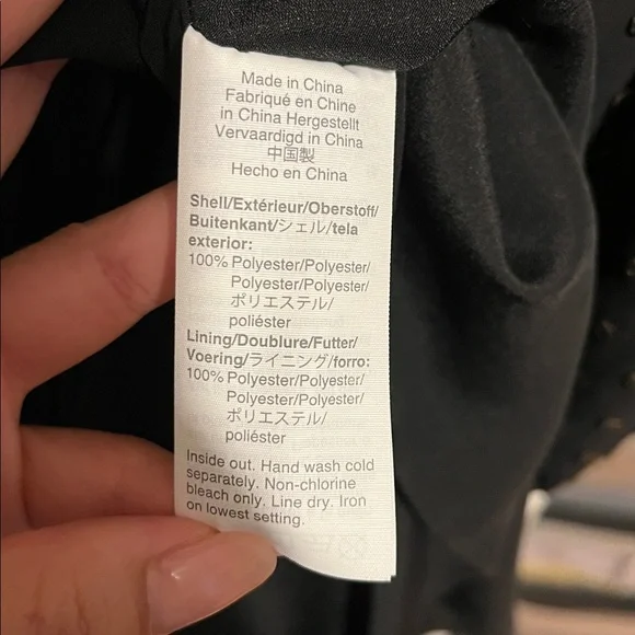 J.Crew Black and Gold Polka Dots Midi Dress - Picture 8 of 9